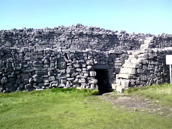 Inside the Iiron age fort on Inis Mor Inside the Iiron age fort on Inis Mor